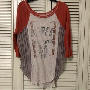 graphic baseball tee